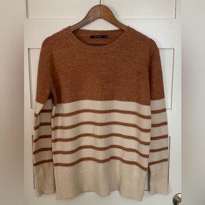 Doe & Rae Warm Tan/Orange Sweater